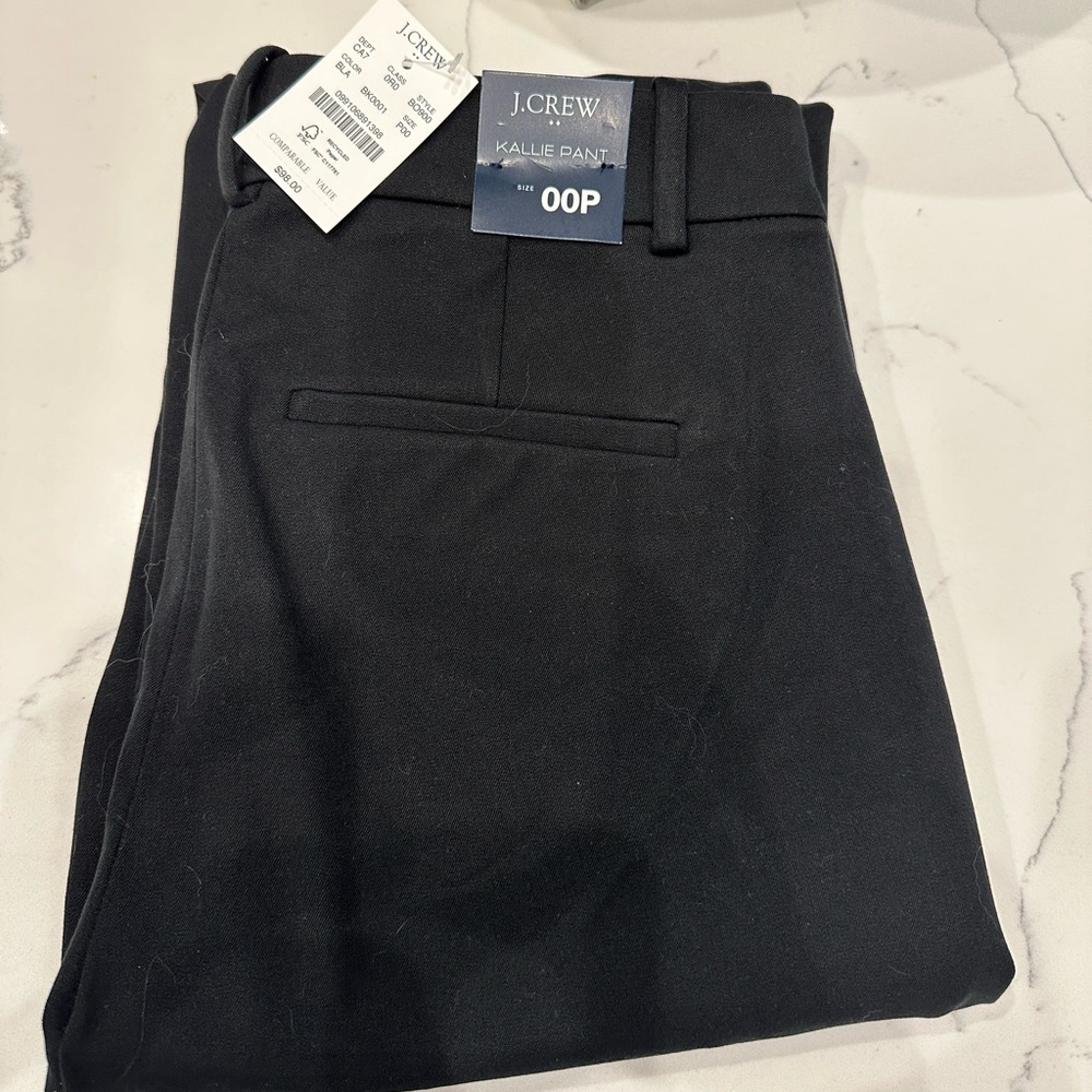 NWT JCrew Kallie Pant 00 petite